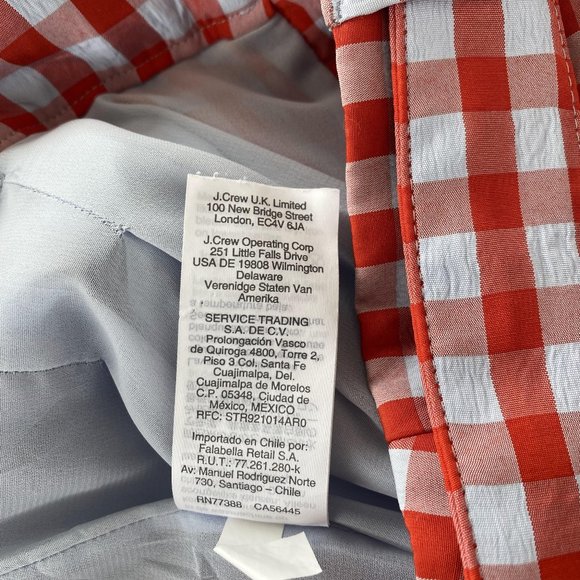 J Crew Wide-leg pant in drapey gingham - Picture 6 of 7